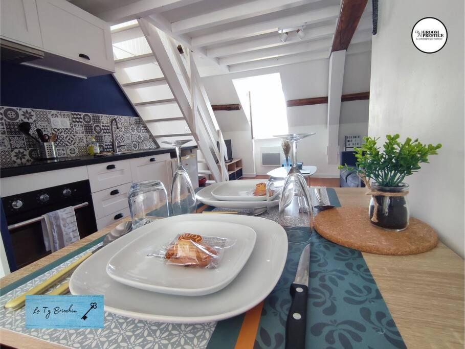 Apartament Le Ty Briochin - Hypercentre Saint-Brieuc Zewnętrze zdjęcie